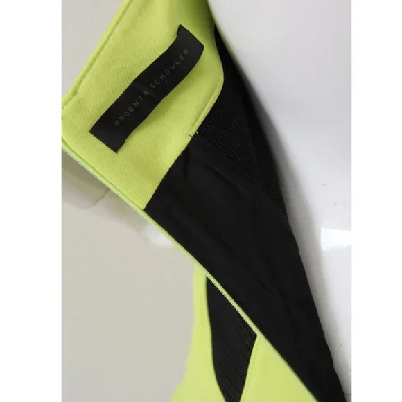 Proenza Schouler Button Front Zebra Contrast Sheath Dress - Picture 5 of 5